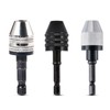 HOHXEN Pack of 3 Drill Chuck Adapter, Mini 3-Jaw Quick