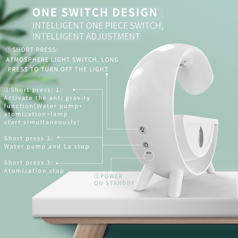 Humidifier Anti-gravity Design Cool Mist Humidifiers Humidifier Integrated Switch 350ml