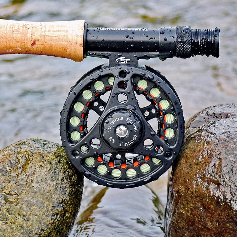 SF Large Arbor Fly Fishing Reel with Aluminum Alloy Body