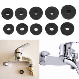 The Lord of the Tools 116PCS Faucet Washers Kit with Multi-Size Flat Washers Angled Washers Brass Screws for Faucet Repair Bathroom Kitchen Household Appliances