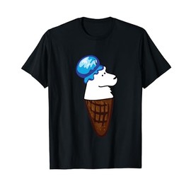 Funny polar bear in an ice cream cone T-Shirt