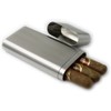 OFKPO Alcohol Pouch Bottle with Cigar Case, Stainless Steel Travel