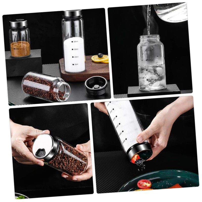 CIYODO Compact Seasoning Jars 3 Pack Condiment Can Stylish and