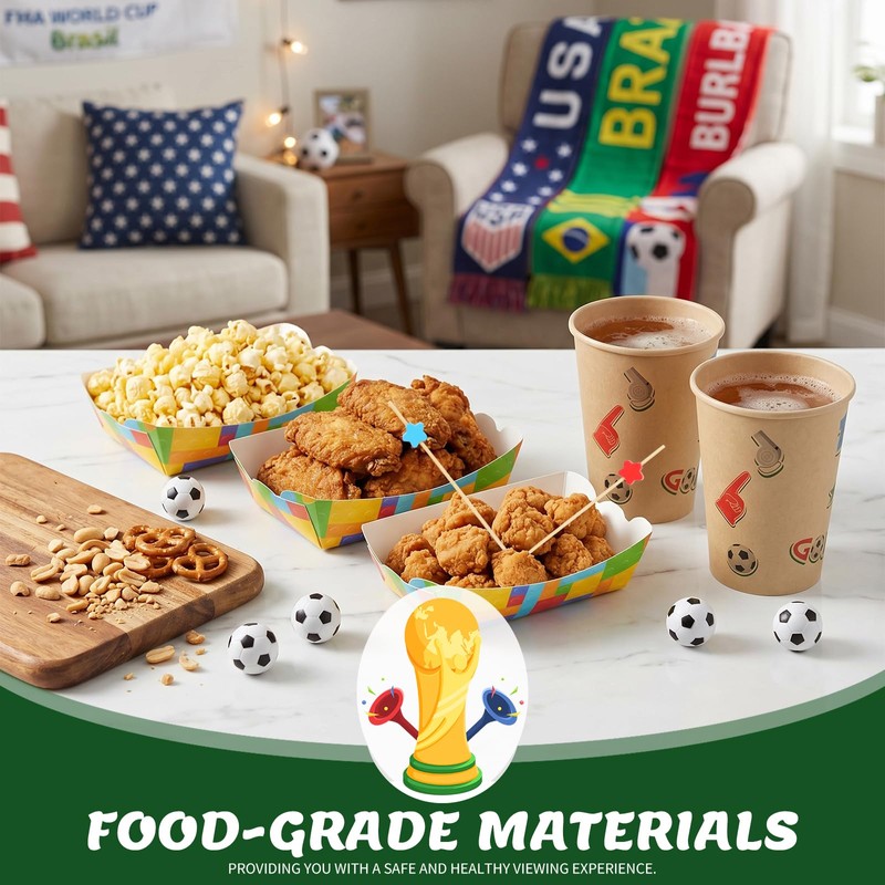 Soccer Party Decorations Serves 25, World Cup 2026 Soccer Party
