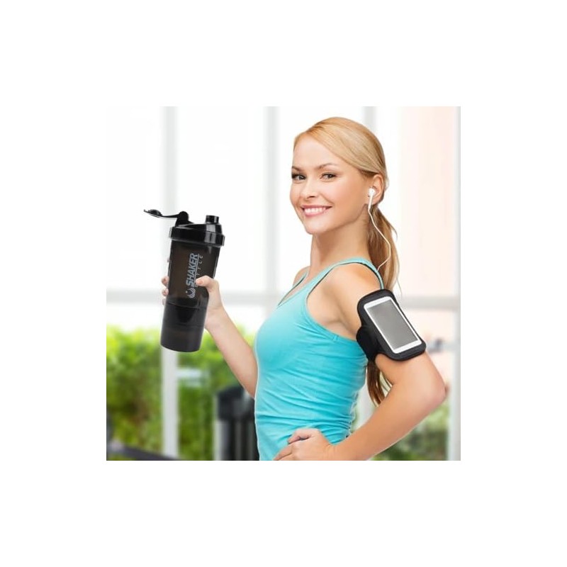 16OZ Botella para Proteina de Coctelera, vaso shaker para proteina