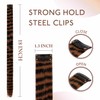 8PCS Raccoon Tail Hair Extensions,Chocolate Brown Scene Hair Extensions
