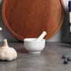 ONTUBE Mortar and Pestle Set, Ceramic Stoneware Spice Herb Grinder