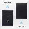 GOLF QUALITY Mens Slim Leather Bifold Wallets with Credit Card