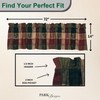 Park Designs Farmhouse Kitchen Valances for Windows - Plaid Pine