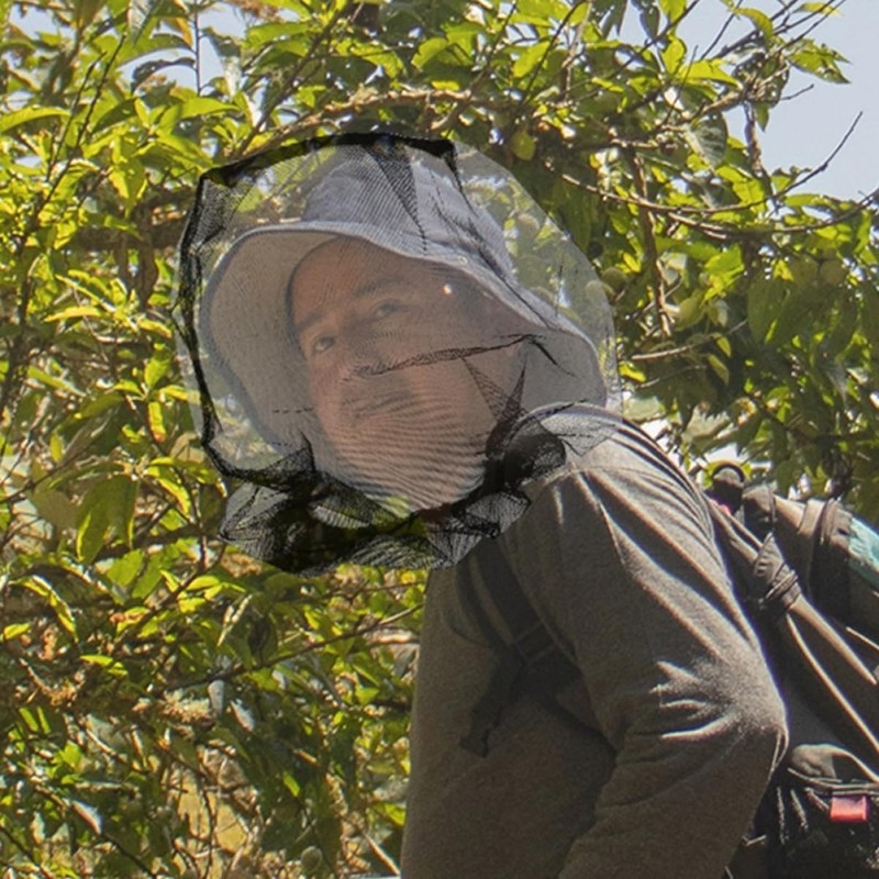 Kisangel Sets Wide Brim Bug Net Hat Mesh Outdoor Travel