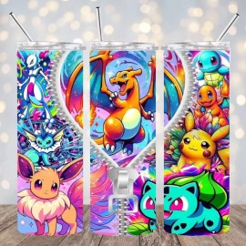 Pokémon Inspired 20 oz Stainless Steel Tumbler Handmade #3