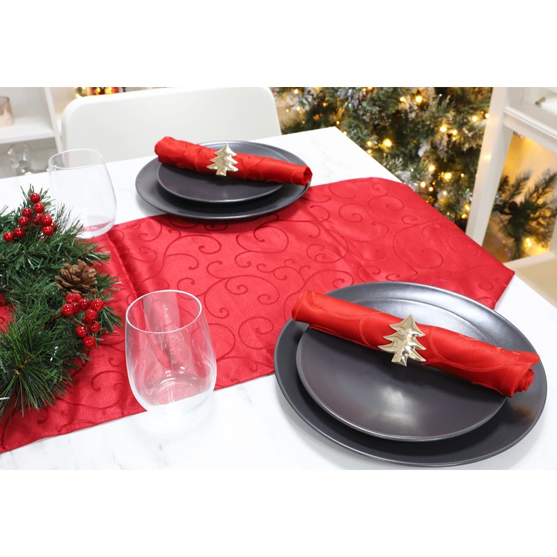 Christmas Concepts® Set of 4 Gold Napkin Rings – Luxury