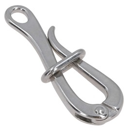 AB Tools 6 inch Marine Pelican Hook + Eye Quick Release Link Stainless Steel Guard Rail 1pc