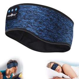MUSICOZY Sleep Headphones Bluetooth Headband, Wireless Music Sleeping Headphones Sleep Mask Earbuds IPX6 Waterproof for Side Sleepers Workout Running Insomnia Travel Yoga Cool Tech Gadgets Unique Gift