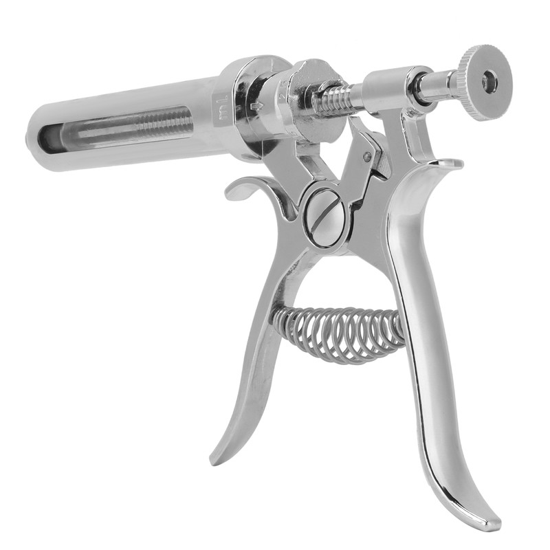 SemiAutomatic Metal AntiRust Livestock Injection Syringe for Veterinary Equipment(30ml Syringe