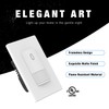 ELEGRP Matte White Single Pole Occupancy Motion Sensor Light Switch,