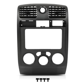 G-PLUS Radio Dash Bezel Trim Panel Compatible with Chevy Colorado GMC Canyon 2004-2012 Black