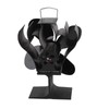 Heat Powered Stove Fan Self Starting Heat Resistant Aluminum Alloy