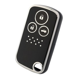 Fabulous-do Smart Key Cover Case, For Honda Cars, General Purpose, TPU, Dustproof, Protection, Accessories, Step Wagon, Odyssey, Fit, Etc., Black, Black