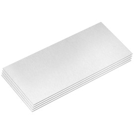 sourcing map 4Pcs 5052 Aluminum Sheet, 305mm x 150mm Rectangle Aluminum Plate 0.5mm Thick Flat Metal Stock for Industry Welding Crafting