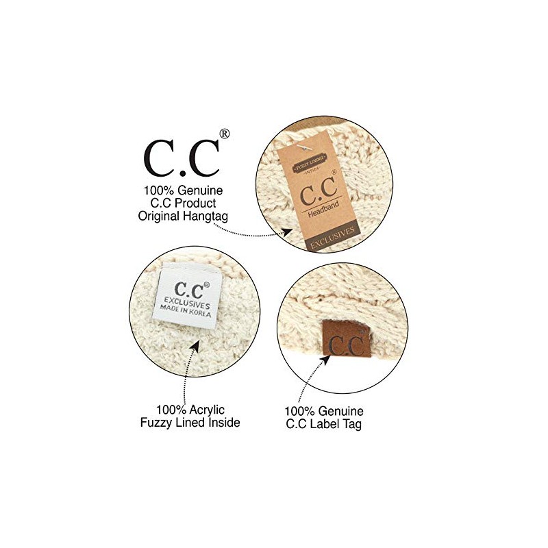 Winter CC Confetti Warm Fuzzy Fleece Lined Thick Knit Headband