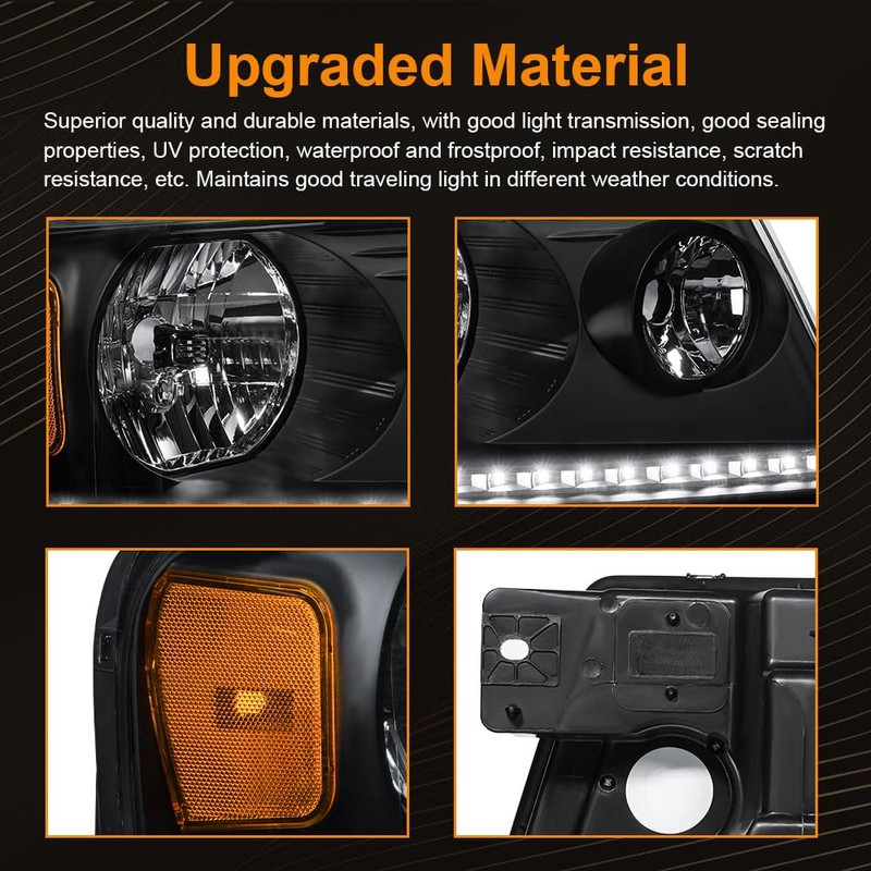 DimFlux LED Headlight Assembly for 2004-2008 Ford F150/2006-2008 Lincoln Mark
