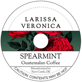 Spearmint Guatemalan Coffee (Single Serve K-Cup Pods) (Gourmet, Naturally Flavored, Whole Coffee Beans) (12 pods, ZIN: 574602)