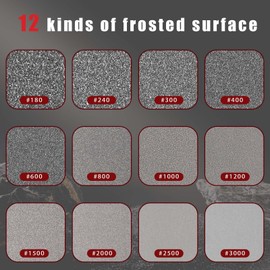 LNGJIN Pack of 26 Professional Sandpaper, Sanding Blocks, Standard Sanding Pads, Sanding Sponge, Dry and Wet Sandpaper, Sanding Pads for Wood, Grit P180-P3000, for Polishing Various Materials