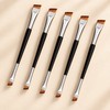 Professional Eyebrow Brush Eyeliner Angled Flat Head Blade Eye Liner