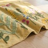 Light Camel Soft Chain Embroidery Wild Floral Spring Table Runner,