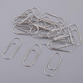 Amagogo Pack of 20 Paper Clips, Mini Binder Clips, Metal Wire Cute Paper Clips, Multi-Purpose Binder Clips, Metal for Documents, Bills and Creative Projects