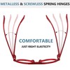GUD Pilot Reading Glasses with Screwless Spring Hinges Metalless Women