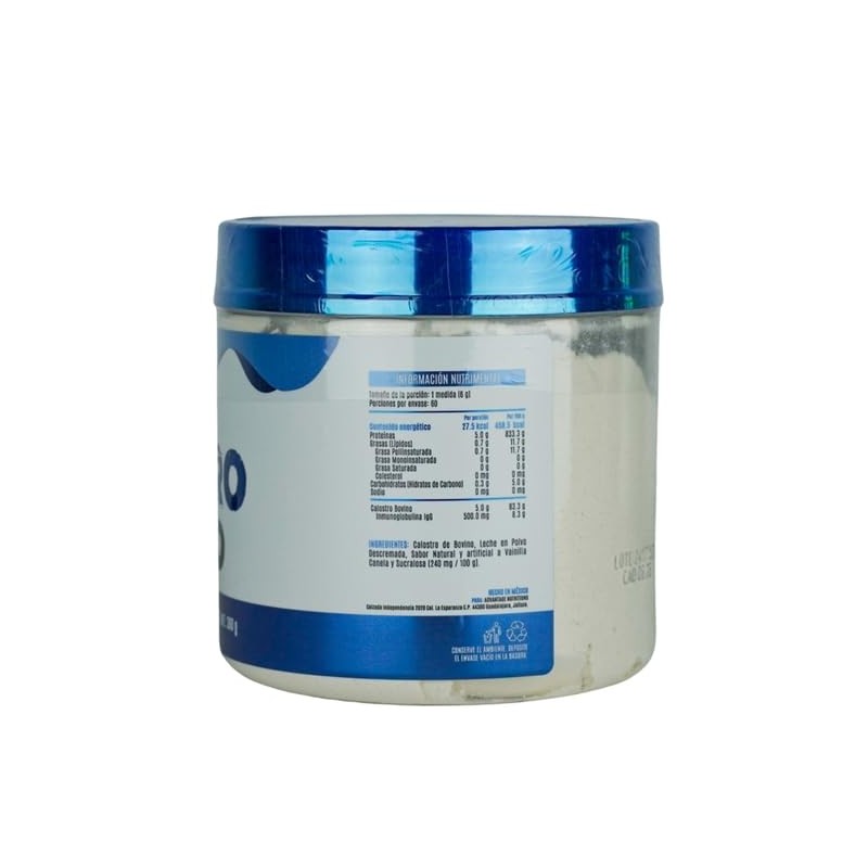 Calostro Bovino, Sabor Vainilla Canela 360g - Suplemento Alimenticio Natural