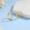 Cangall Silver Hoop Earrings for Women, 925 Sterling Silver Heart