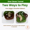 CAVYPOP Guinea Pig Tunnels, Foldable Fleece Hideout Beds with Cheese-Hole
