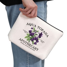 PYOUL Feminist Gift Aqua Tofana Apothecary Makeup Bag Reproductive Rights Cosmetic Bag Empower Women Gift (Aqua Tofana Bag)