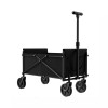 Unbranded Folding Utility Wagon, Metal Frame, Adjustable Handle, Heavy-Duty, Collapsible