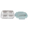 Lunch Box 4 Compartments Design 304 Stainless Steel Matching Tableware