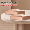 Tandefio 2 Pcs 6x6'' Solid Copper Post Caps Fence Pyramid