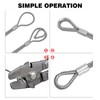 Sanuke Wire Rope Crimp Kit with 100ft 1/16 304 Stainless