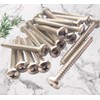 4.8mm x 32mm Pozi Pan Self-Tapping Screws - Marine Grade