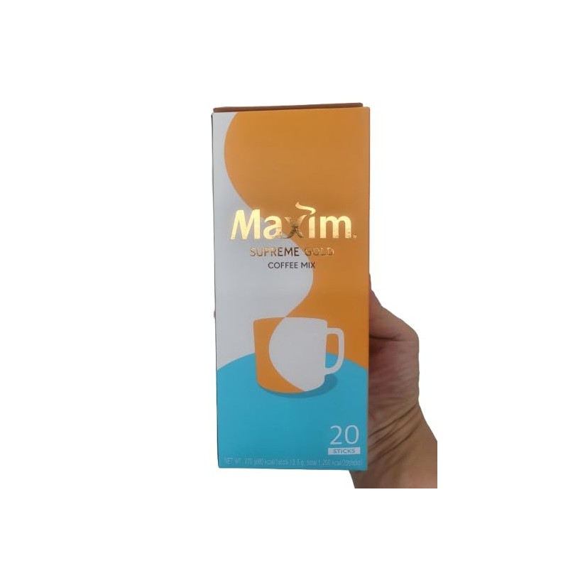 Maxim Supreme Gold Korean Instant Coffee Mix 커피믹스 Smooth &