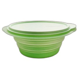 Tupperware Kitchen Aid Plate Mini Max 950 ml Light Green Folding Plate with Lid