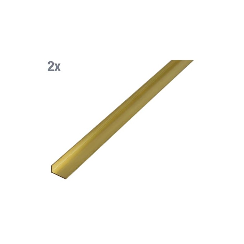 Alberts 497569 Angle Profile Brass 1000 x 20 x 15