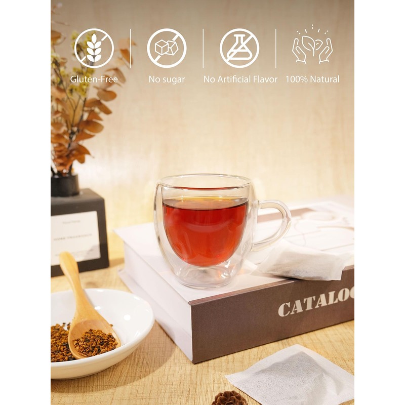 TeeLux Chaga Tea Bags, Pure & Natural Chaga Mushroom Tea,