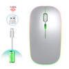 HXSJ Wireless Mouse Rechargeable for Windows/XP/Vista/Me 2.4G Colorful Light Office