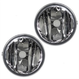 Fog Lights Round Lamps Driver and Passenger Replacements for Ford F150 F-150 Lincoln Mark LT Pickup Truck AL3Z15201A AL3Z15200A