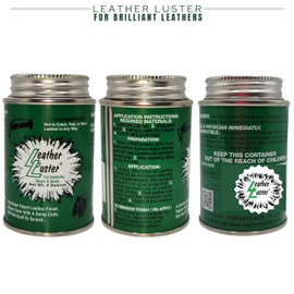 Skin Revolution Leather Luster Patent Leather Polish, Cleaner & Conditioner | Made in the USA, 4oz, Black Polish