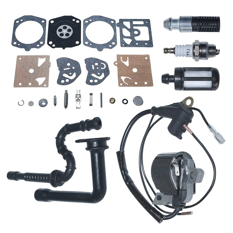 Gubeter Ignition Coil Spark Plug Set for Stihl Ms290 024
