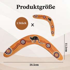 arrderly 1 Piece Boomerangs Outdoor Children Adults Wooden Family Game Safe Throw Catch